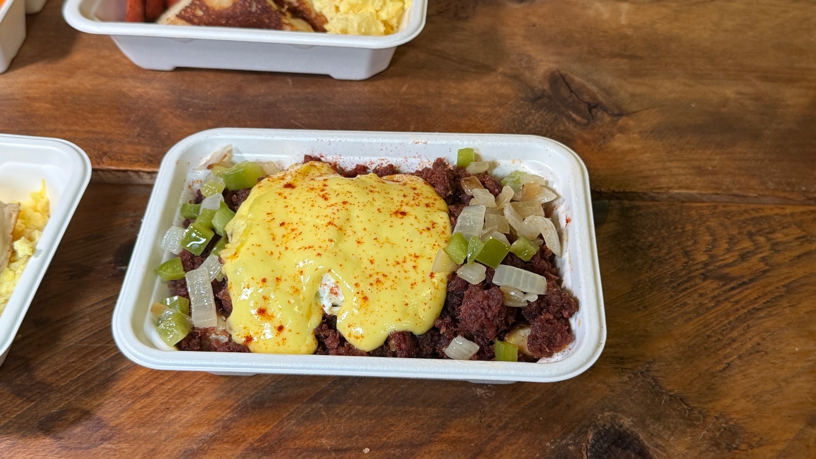 corned beef hash and eggs