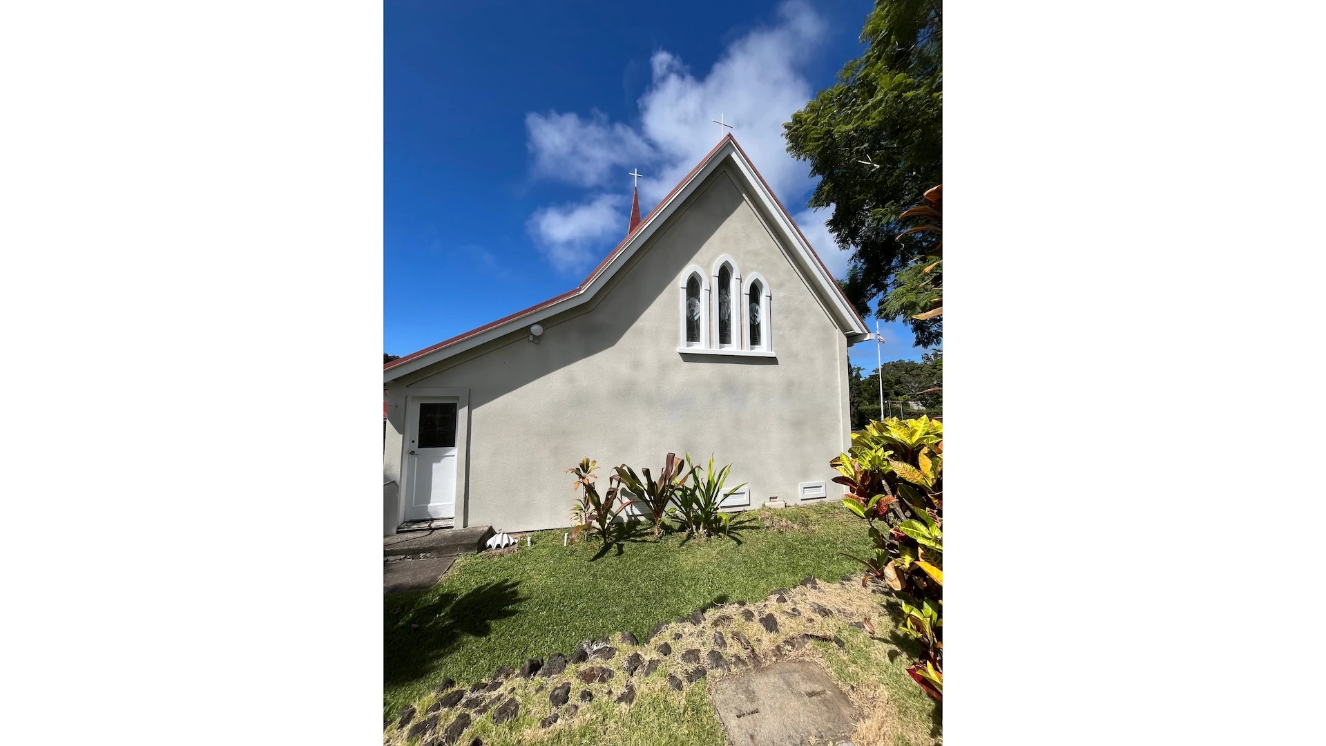 Historic church building restoration.