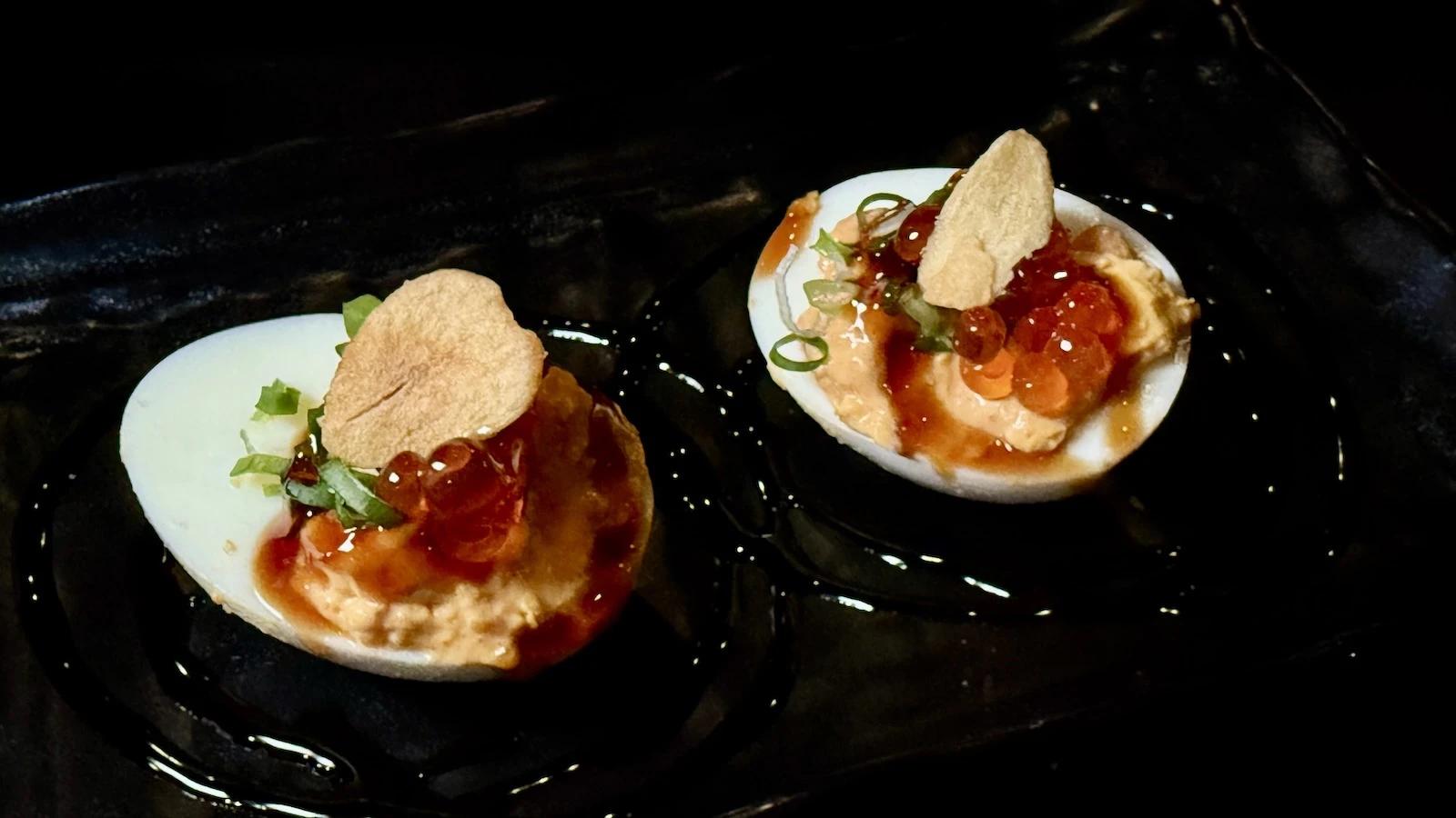 ikura deviled egg special