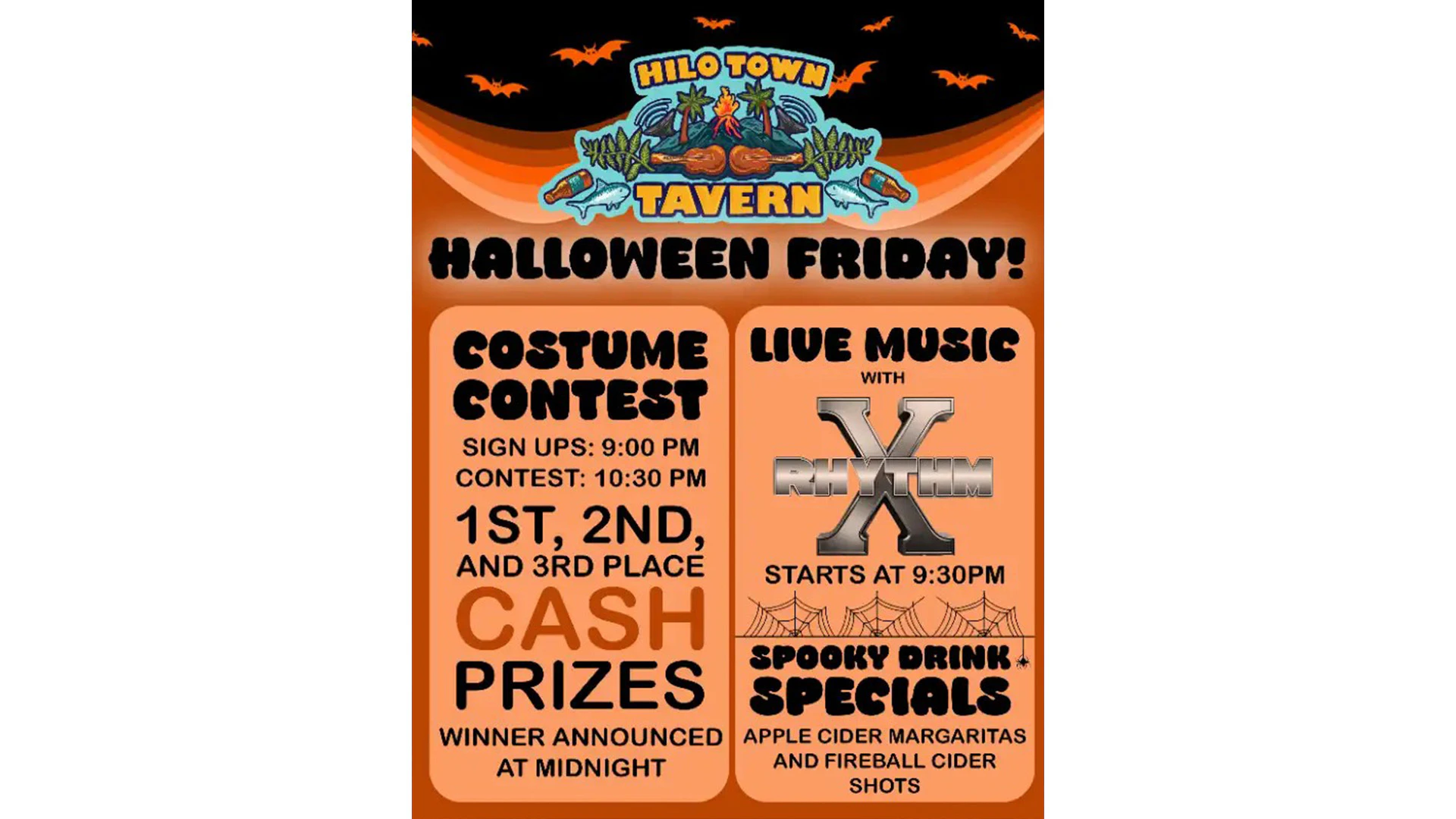 Hilo Town Tavern Halloween Friday