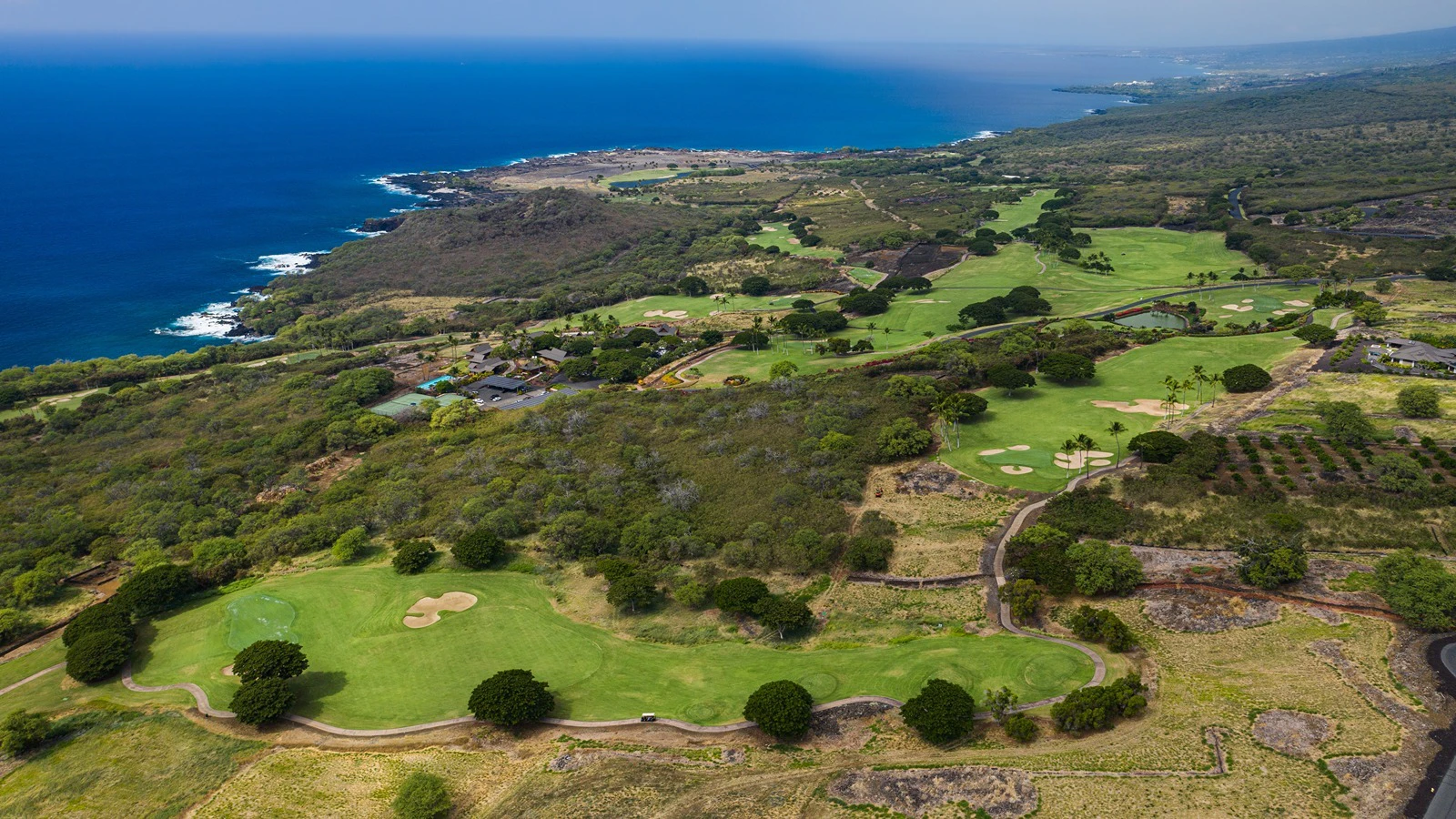 An aerial view of Hōkūli‘a