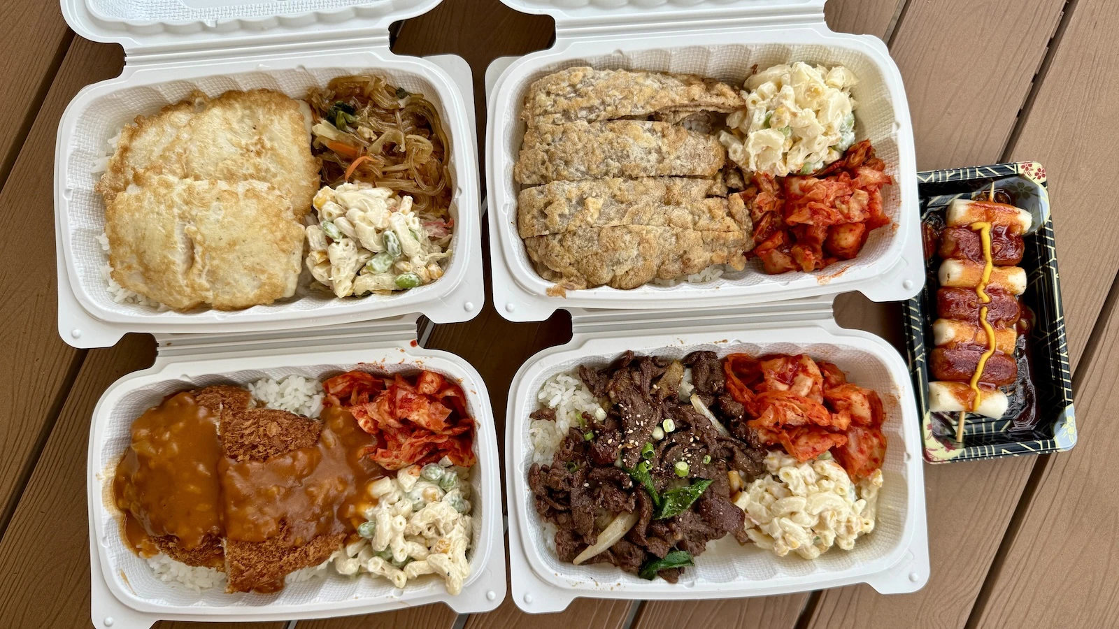 assorted mini plates