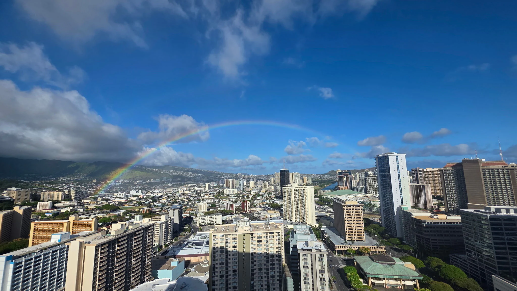 Rainbow over Honolulu