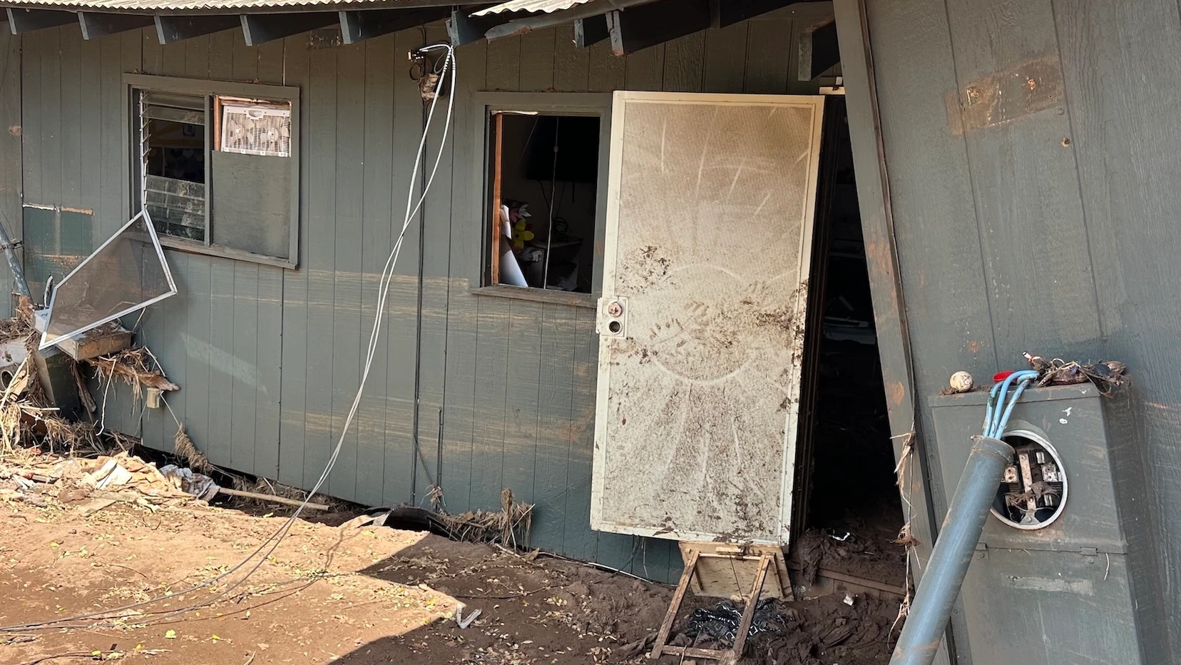 Houses like this one are part of Otake Camp and were located along the Kaukonahua Stream.