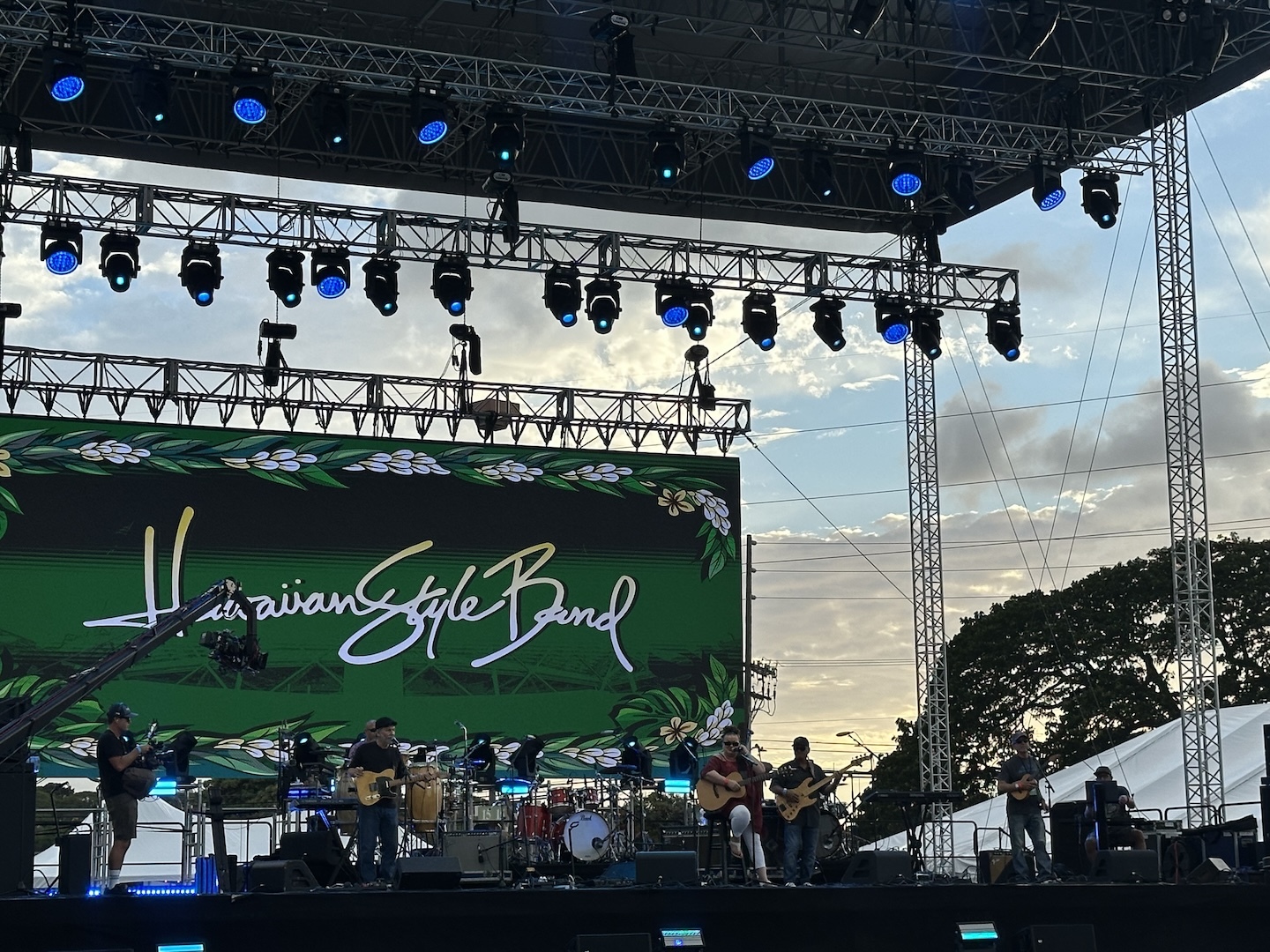 Hawaiian Style Band was one of the featured entertainers at the concert, which featured Island and reggae music and lasted more than five hours.