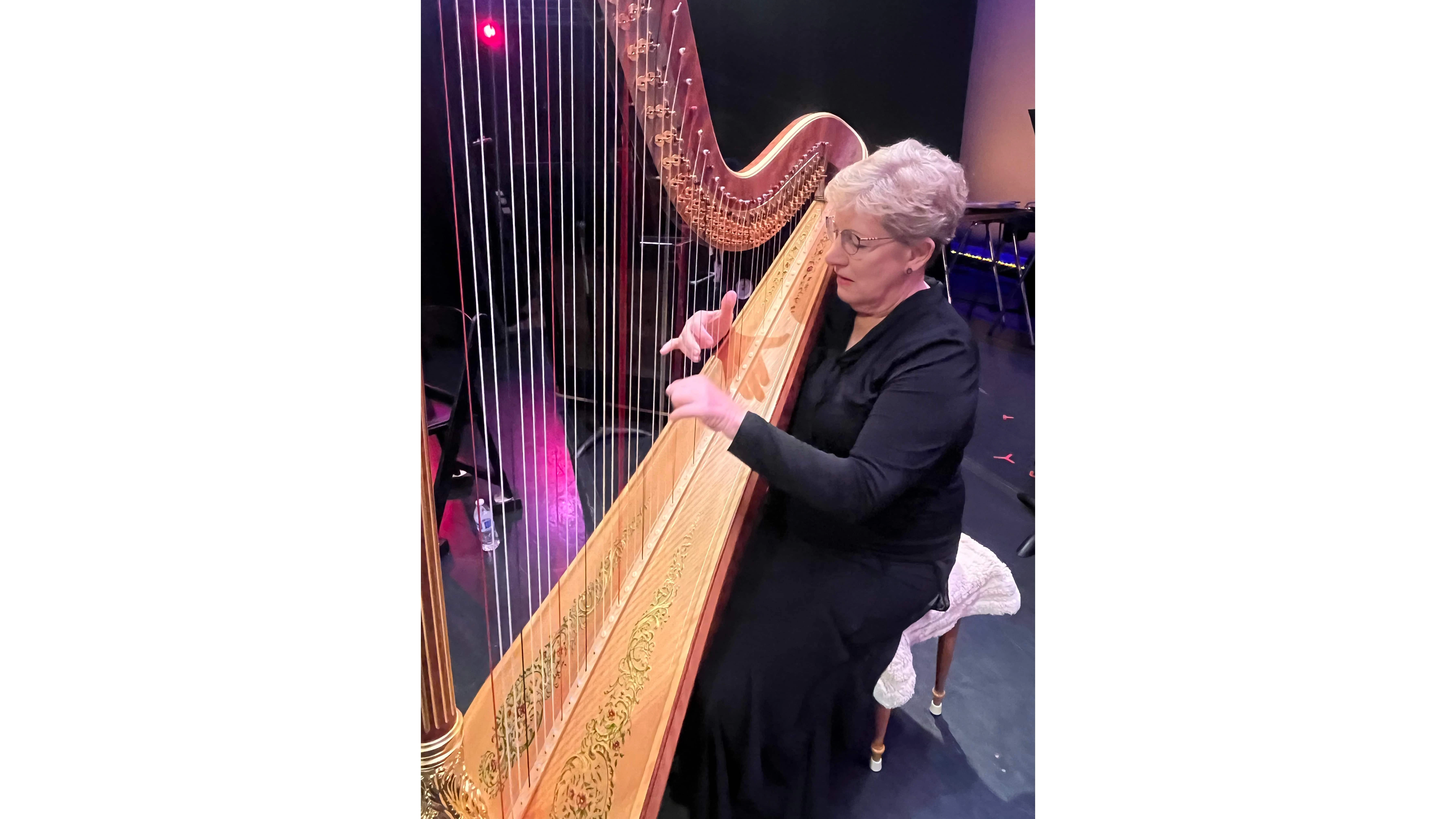 HSO harpist Constance Uejio to retire, you still have a chance to hear her play