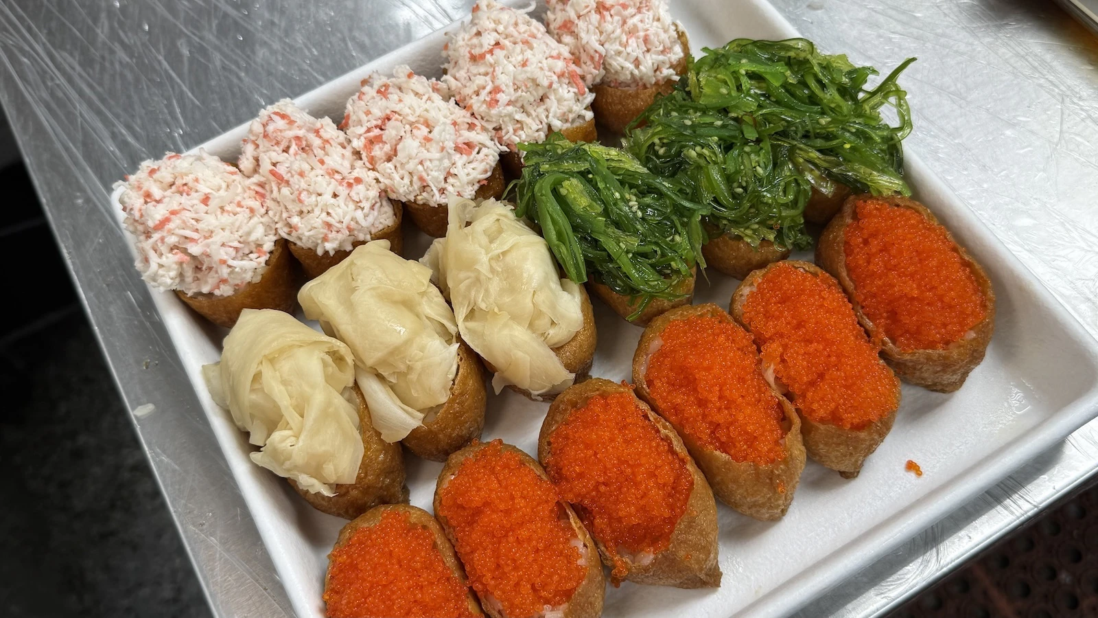 inari bombs on tray