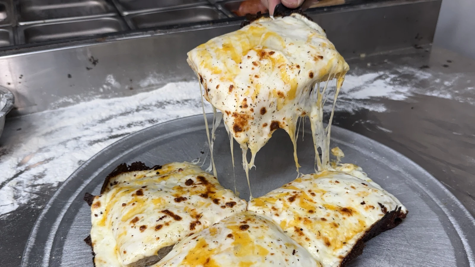 Detroit-style cheese