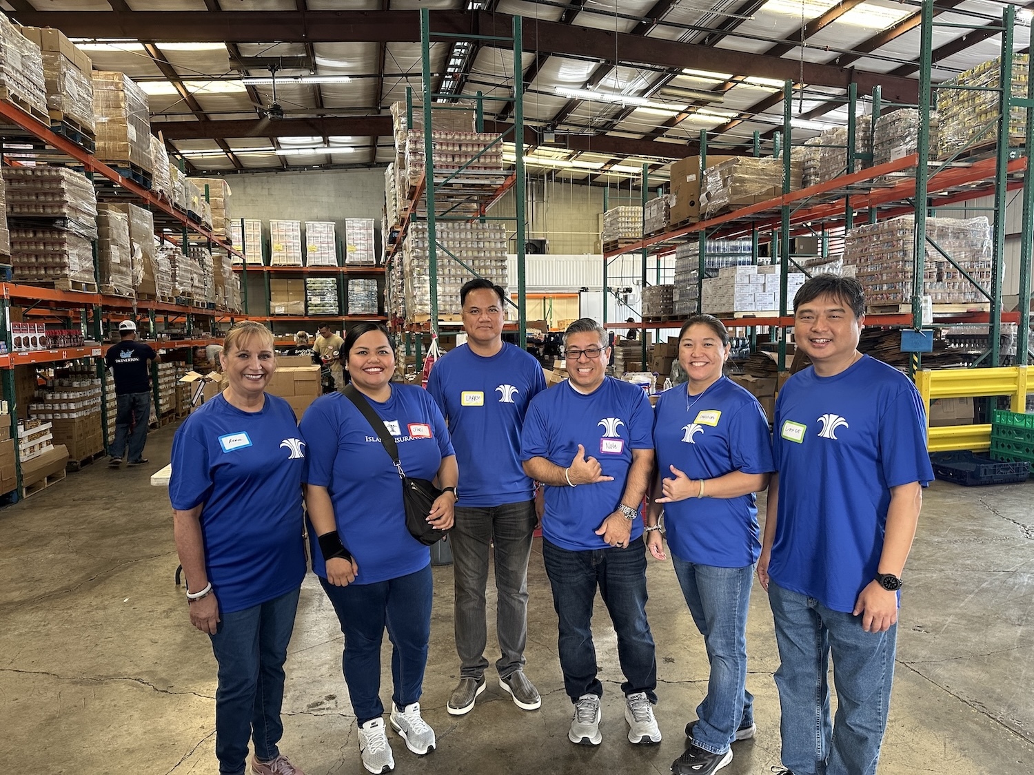 Island Insurance employees volunteered at The Pantry.