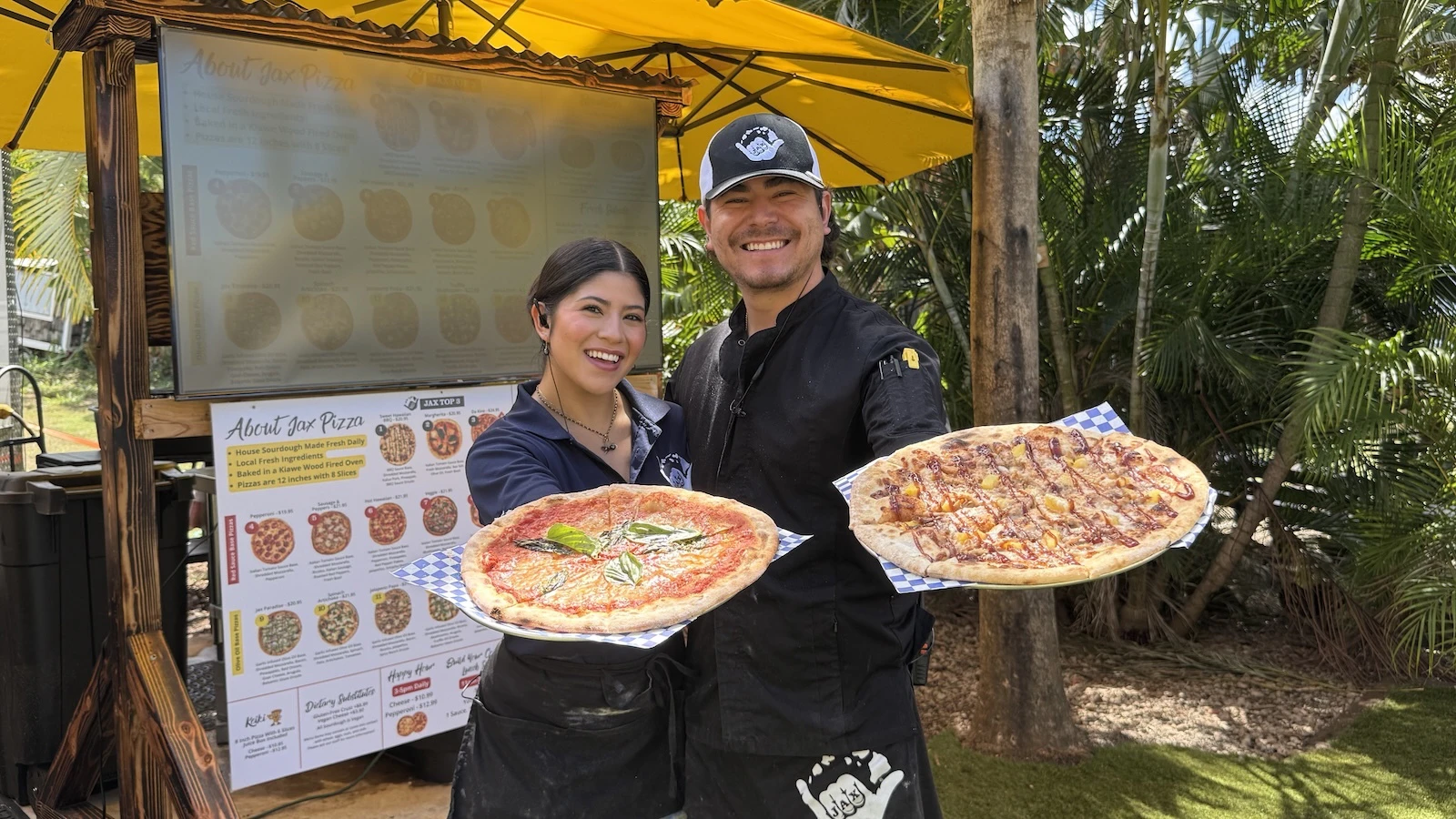 Jax Wood Fired Pizza owners