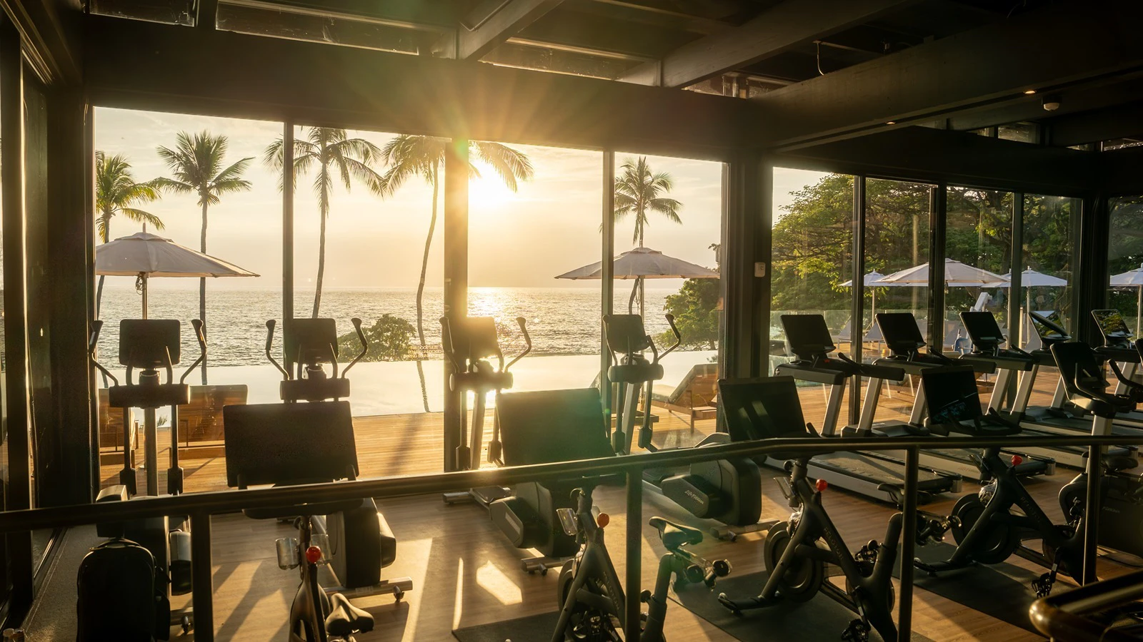 Renovations include a new oceanfront wellness retreat with a 2,500-square-foot fitness center.