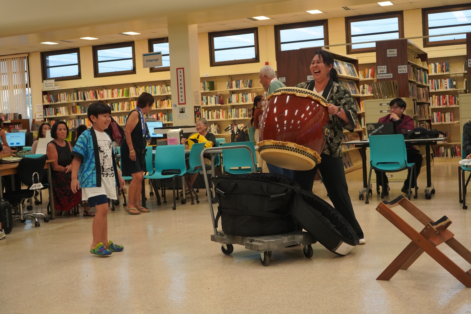 The free event was led by members of Hawaiʻi Shin Kobukai  in partnership with Hawaiʻi State Public Library System. Photo by Kelsey Kukaua Medeiros