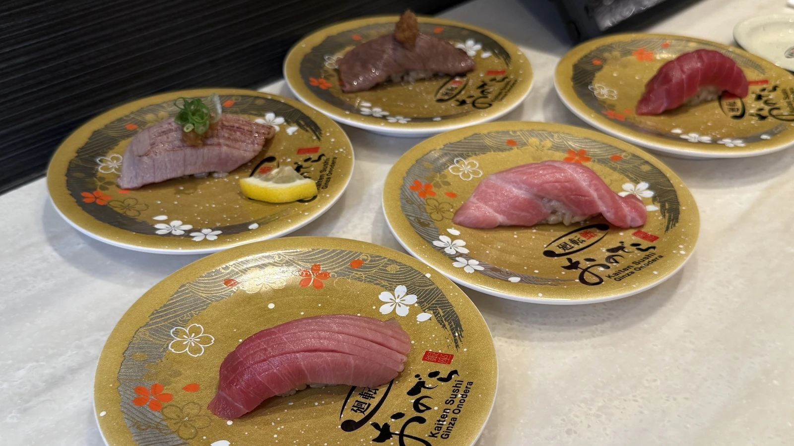 Kaiten Sushi Ginza Onodera toro 041525