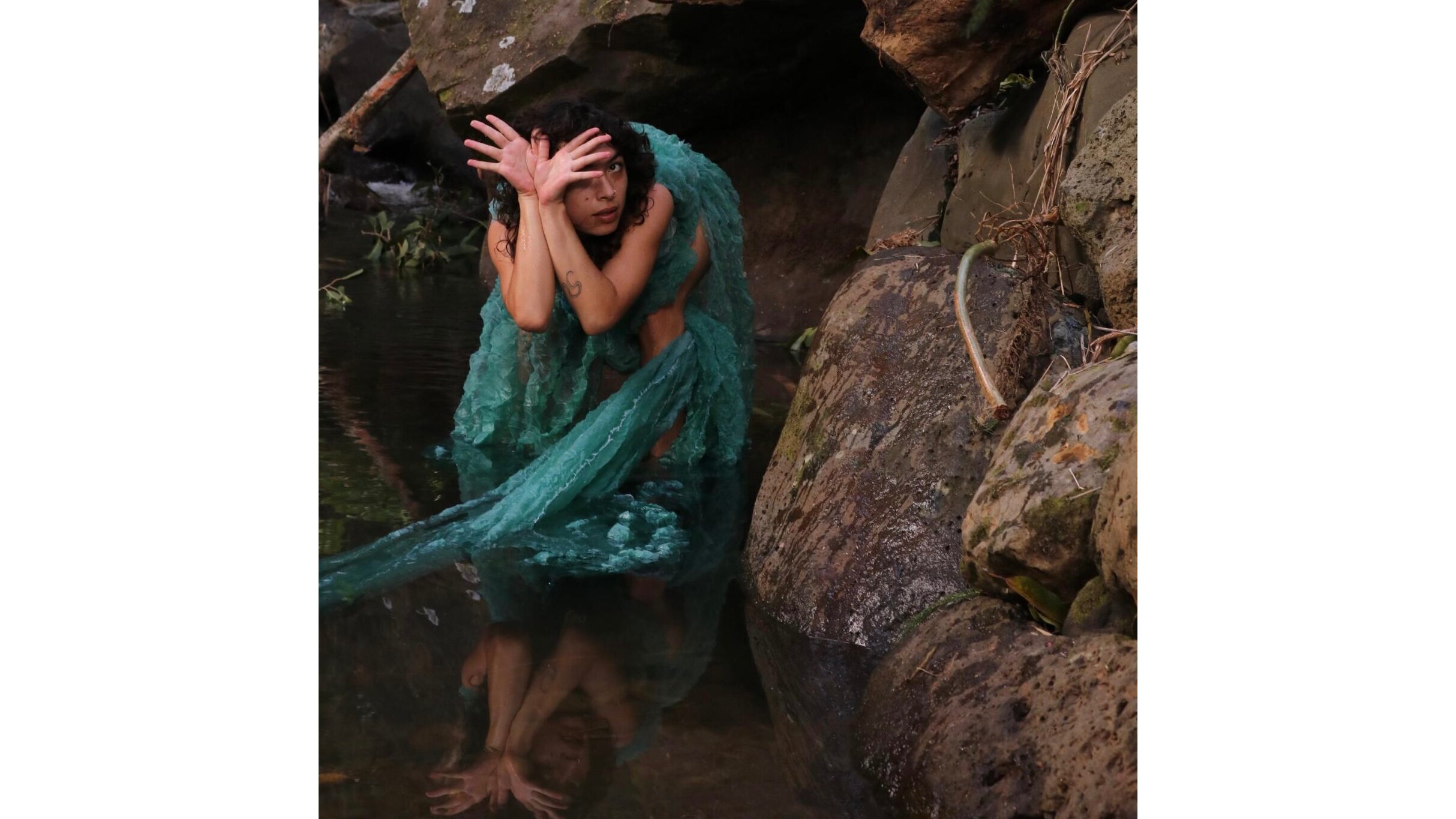 Kalikopuanoheaokalani Aiu (Dance/Movement Art) is a māhū/bakla dancer, choreographer, multi-media artist and community organizer based on Oʻahu, whose practice centers ʻāina-based storytelling, Indigenous queer community building and land protection.