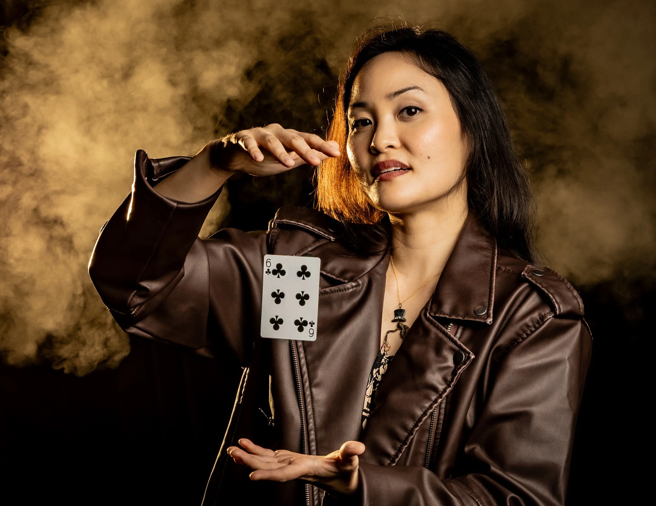 Kathryn Lee is one of the actresses who learned magic to play the lead role of Polly Amnesia.
