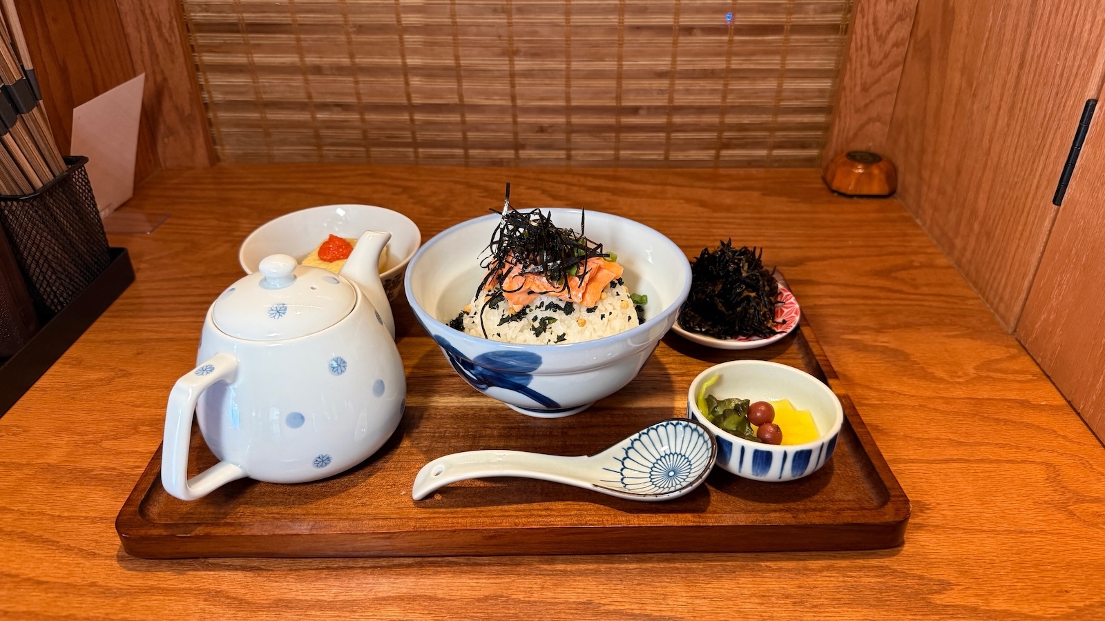 salmon dashi chazuke