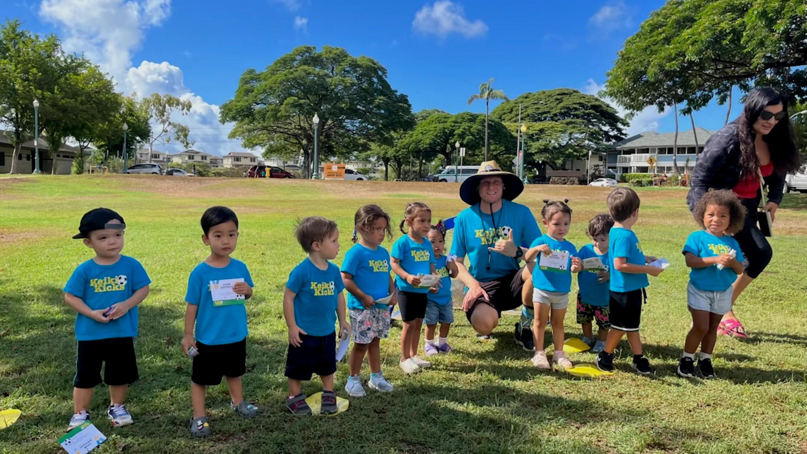 Let the toddlers dribble