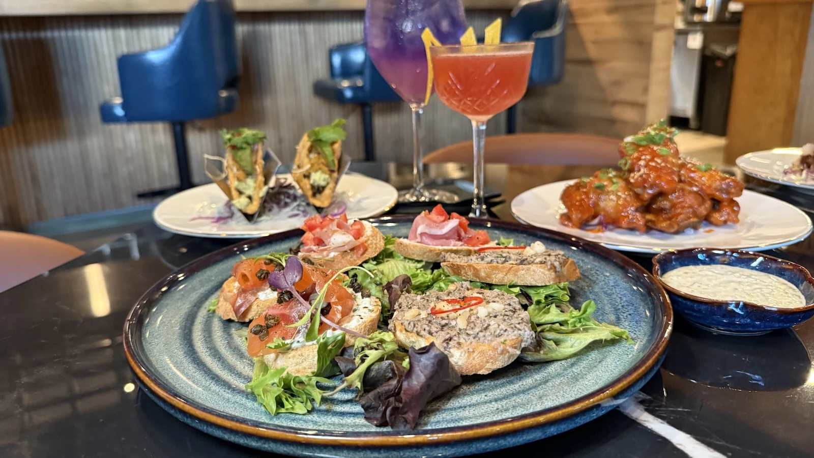 trio of bruschetta