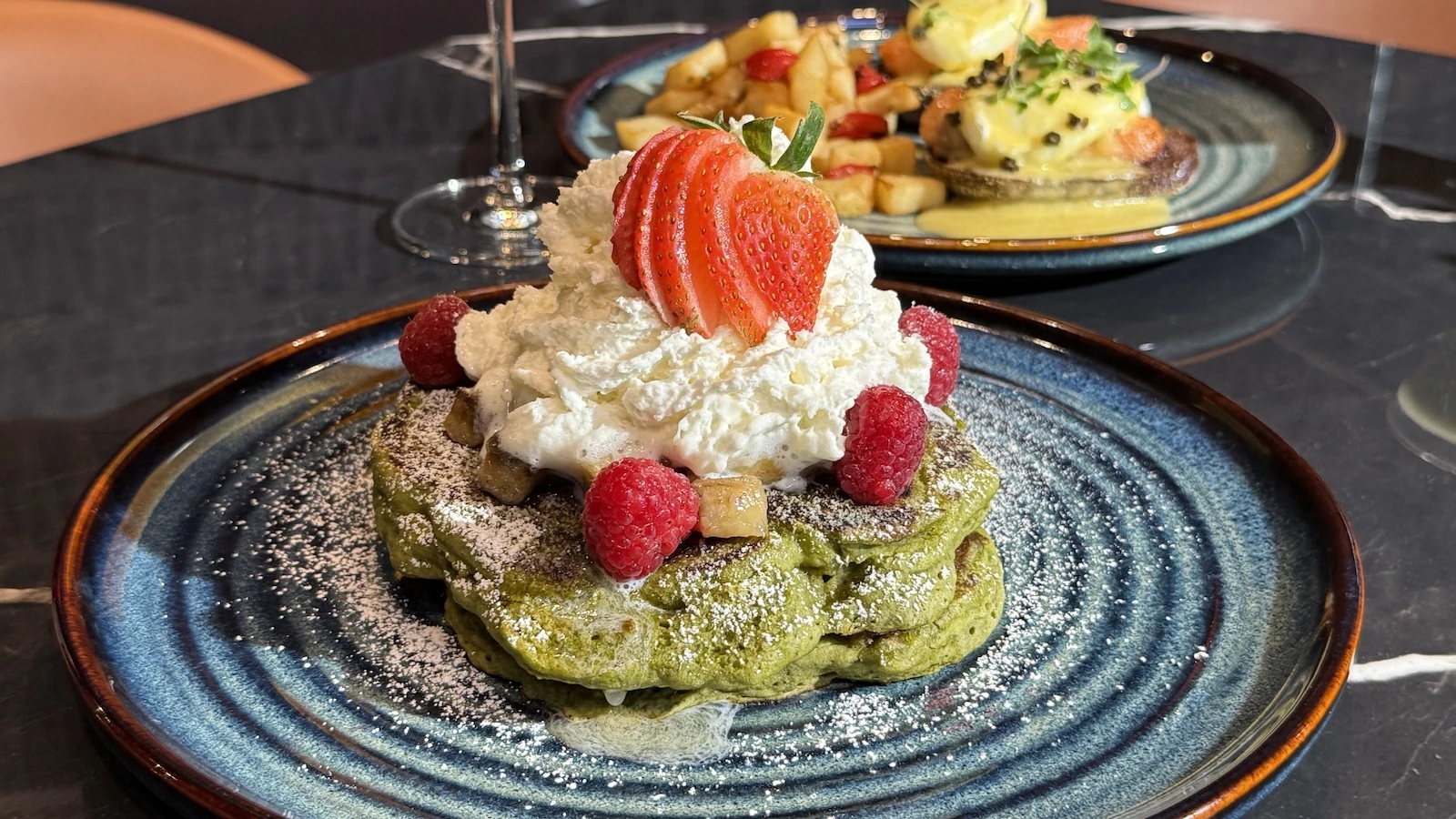 matcha pancakes