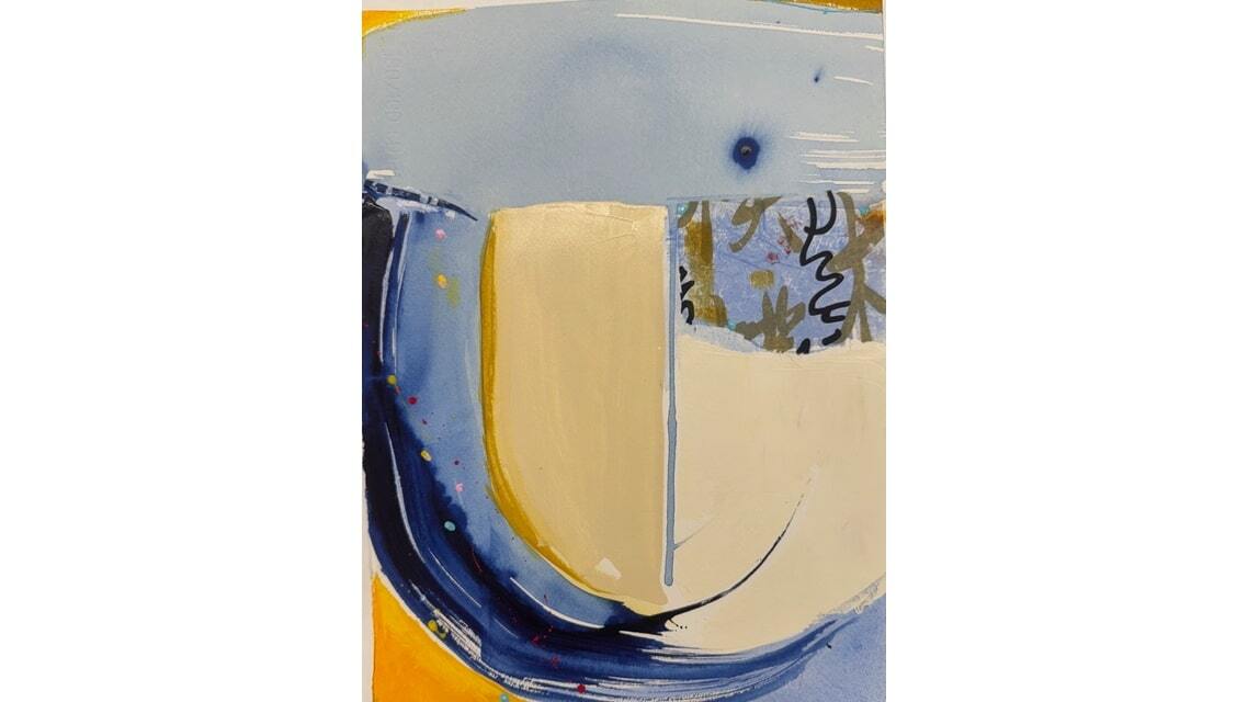 "Kintsugi Wash" is part of Lauren Okano’s exhibit “Kintsugi Joy" at Downtown Art Center.