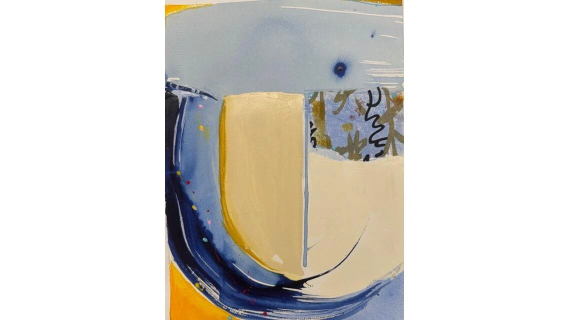 "Kintsugi Wash" is part of Lauren Okano’s exhibit “Kintsugi Joy" at Downtown Art Center.