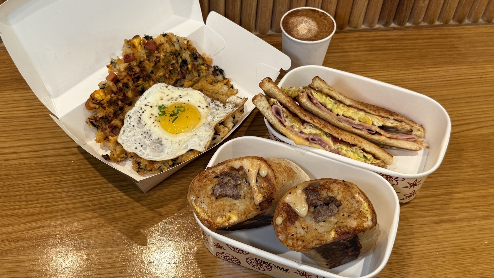 Korean brunch spread