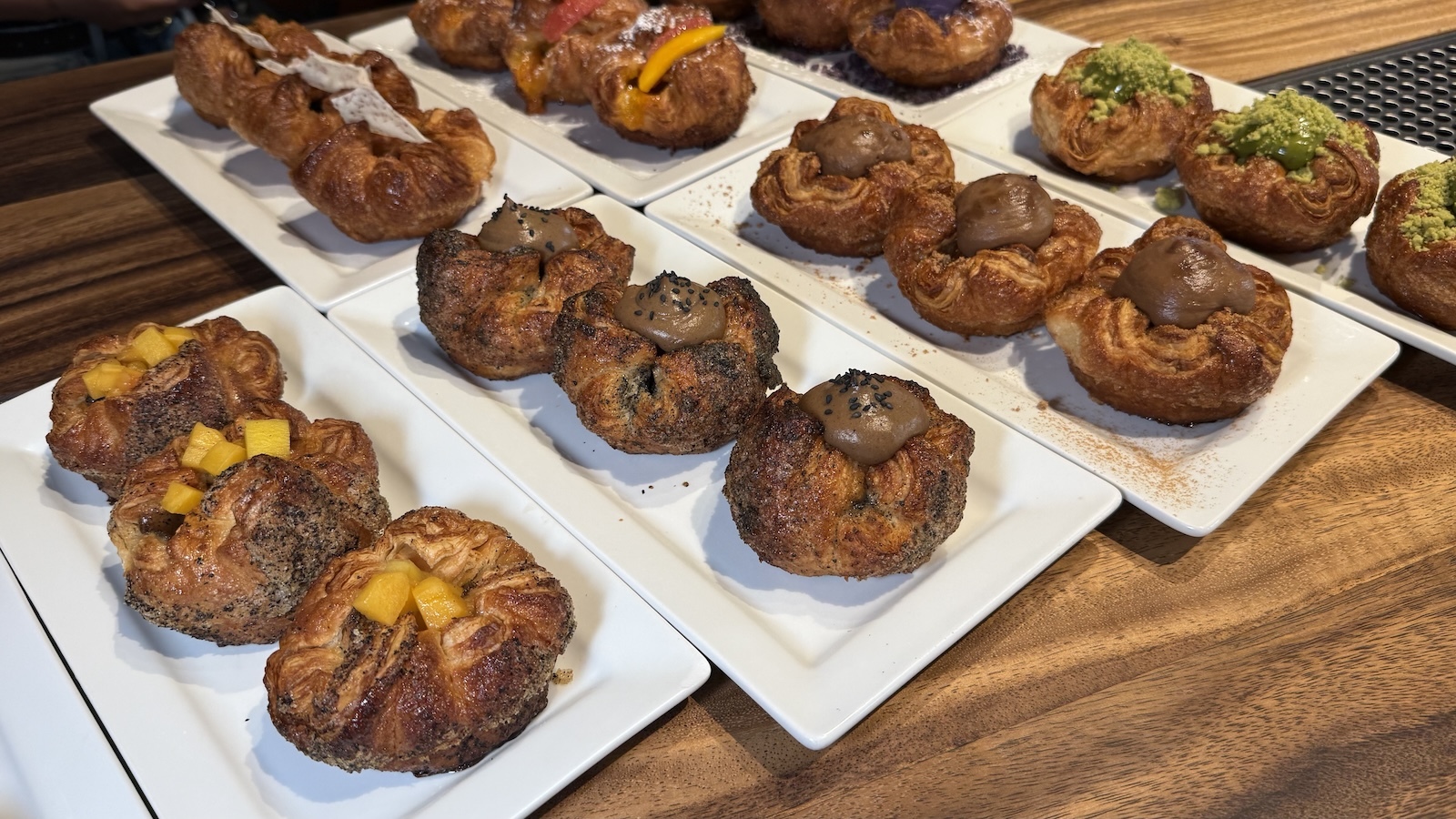 Variety of Kouign Amann flavors
