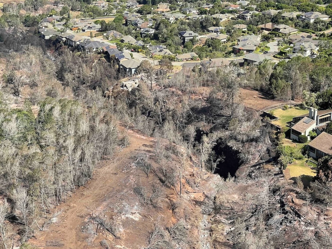 Numerous homes in Kula were destroyed in the August 2023 wildfires.