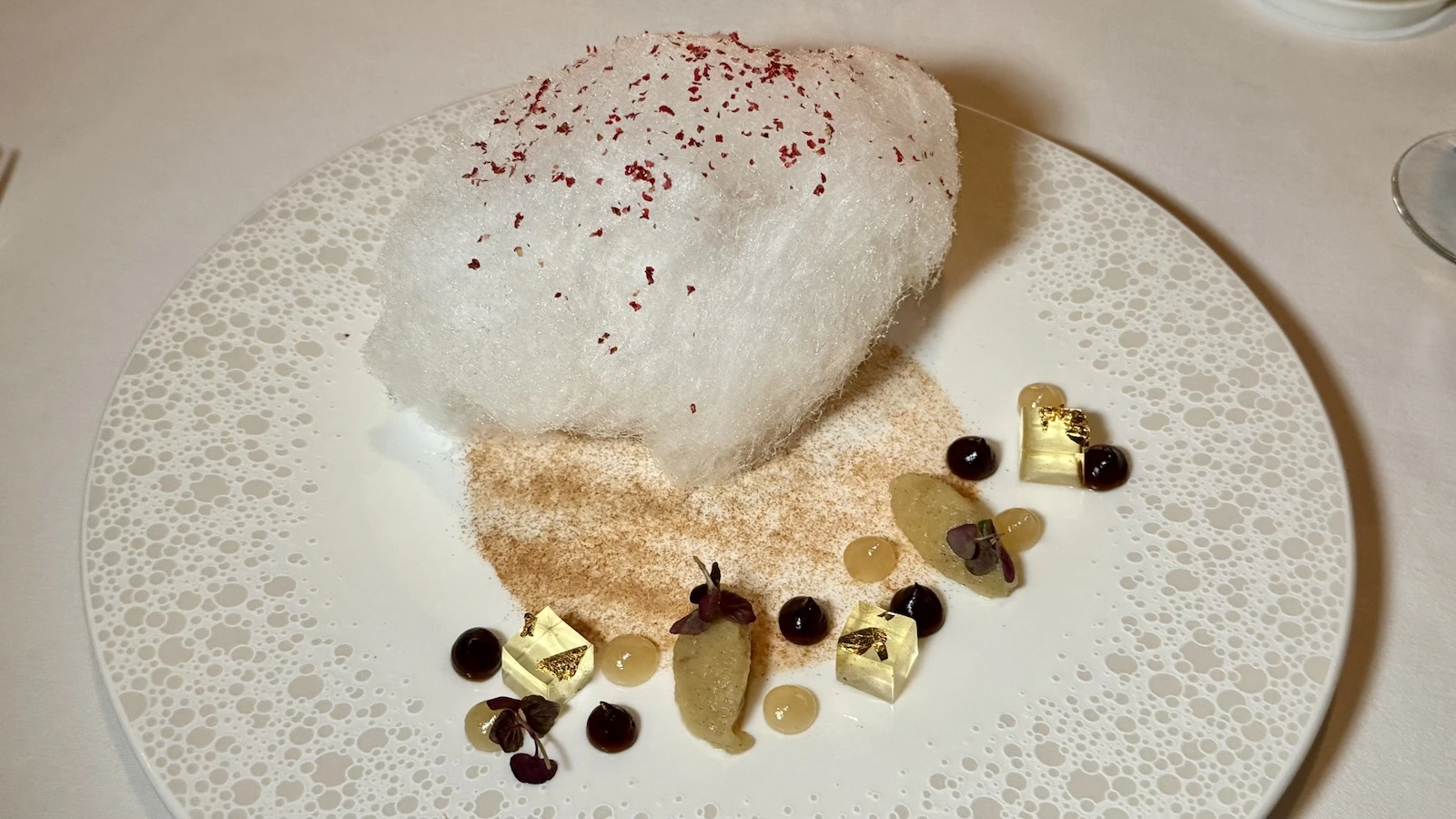 foie gras with cotton candy