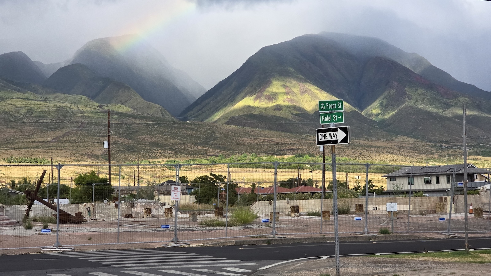 The corner of Front and Hotel streets in Lahaina.