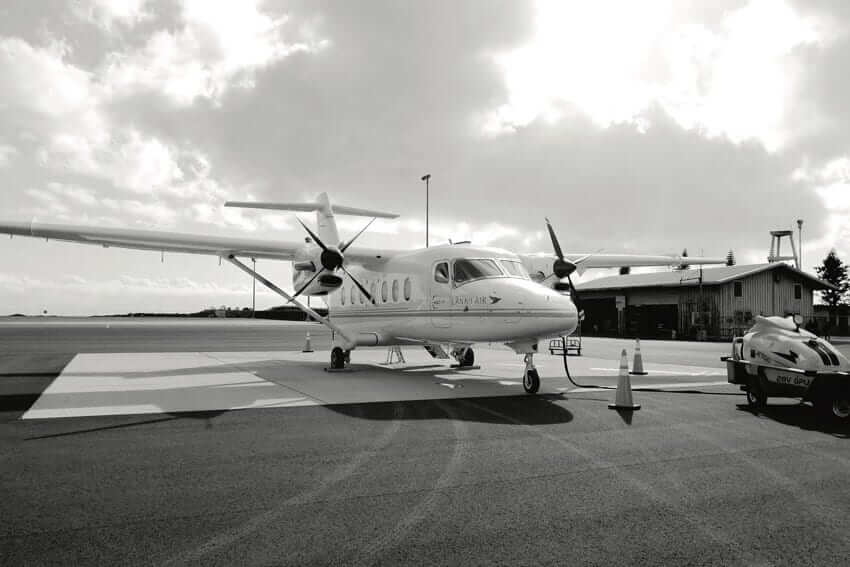 Lāna‘i Air’s Cessna SkyCourier aircraft. - Photo: Anthony Kaauamo