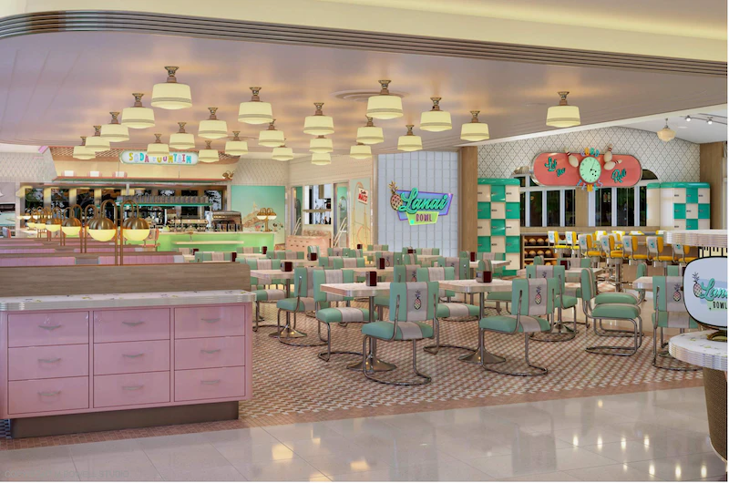 Interior rendering of Lāna‘i Bowl, which is set to open to the community in November.