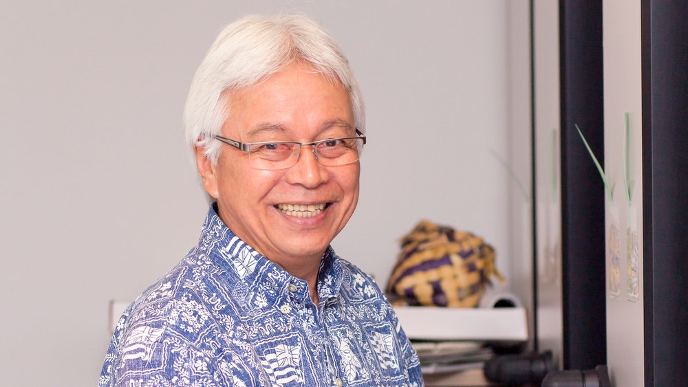 Larry Kimura, a professor of Hawaiian language and Hawaiian studies at the University of Hawai‘i at Hilo.