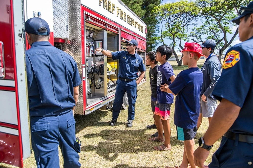 Pacific Missile Range Facility Kauaʻi held a workforce awareness event last month for local students, who engaged in interactive presentations, live demonstrations and facility tours of its military, civilian and contractor careers.