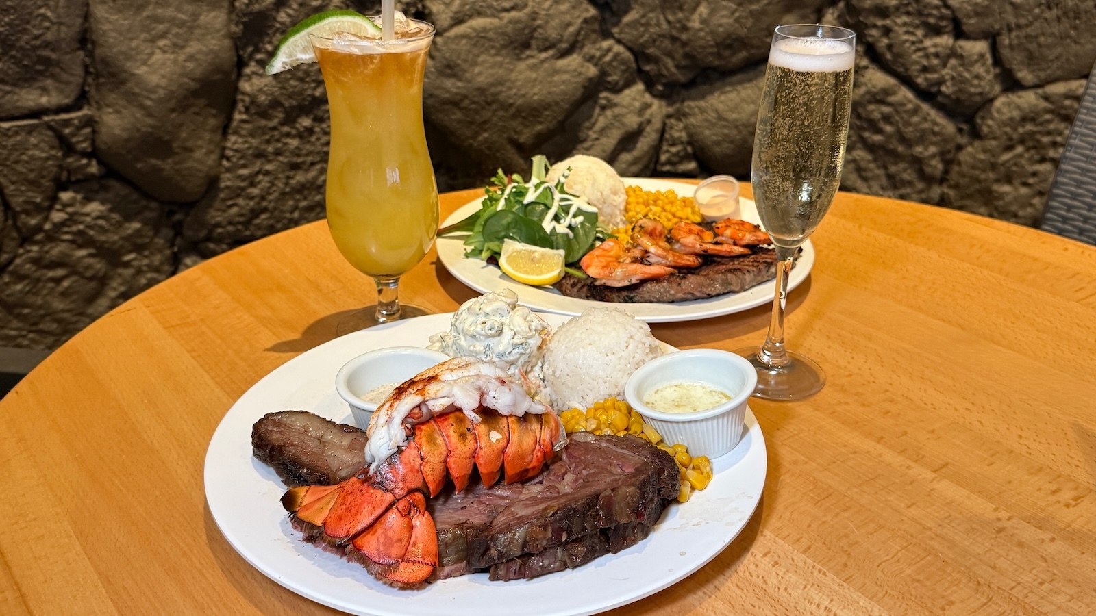 prime rib and lobster tail