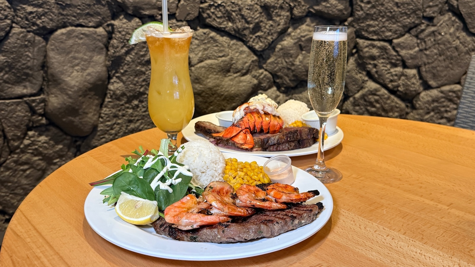 steak and shrimp