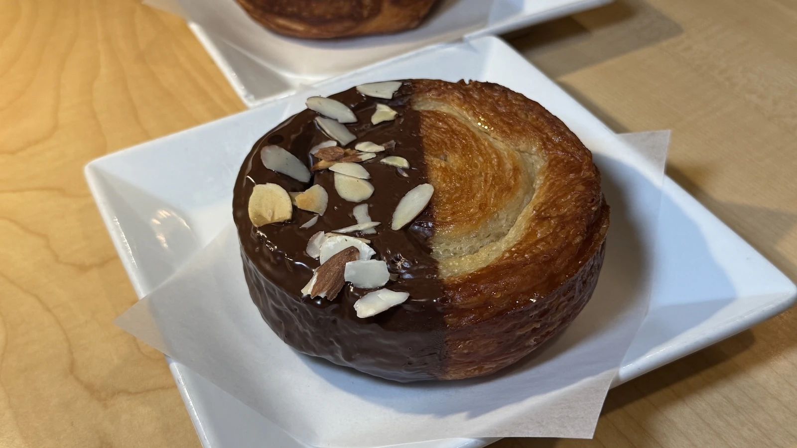 chocolate almond Kouign Amann