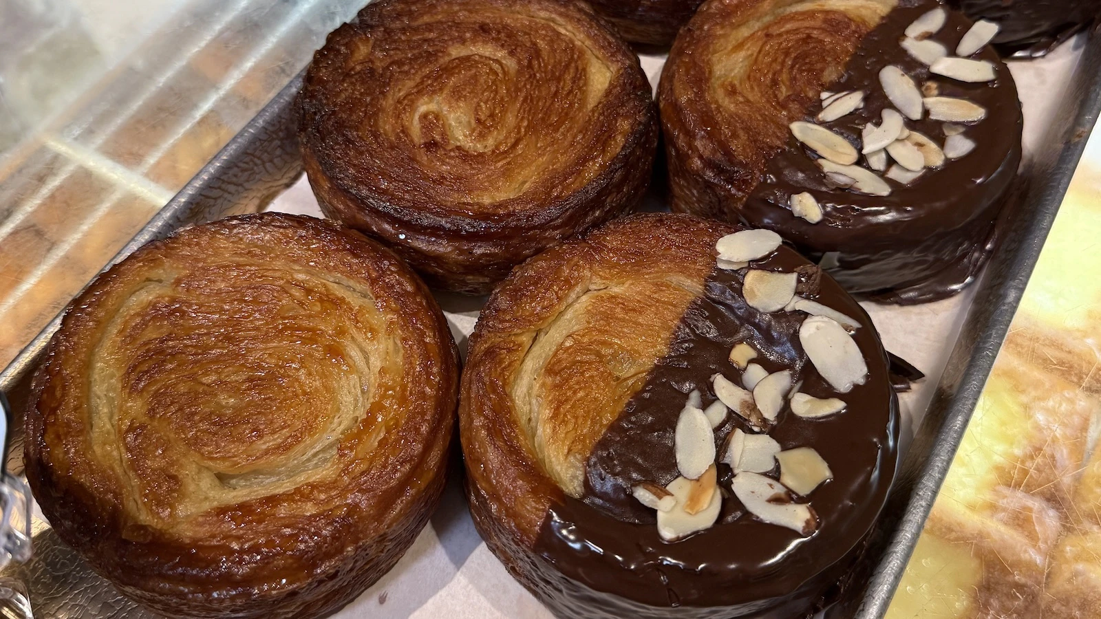 chocolate almond Kouign Amann
