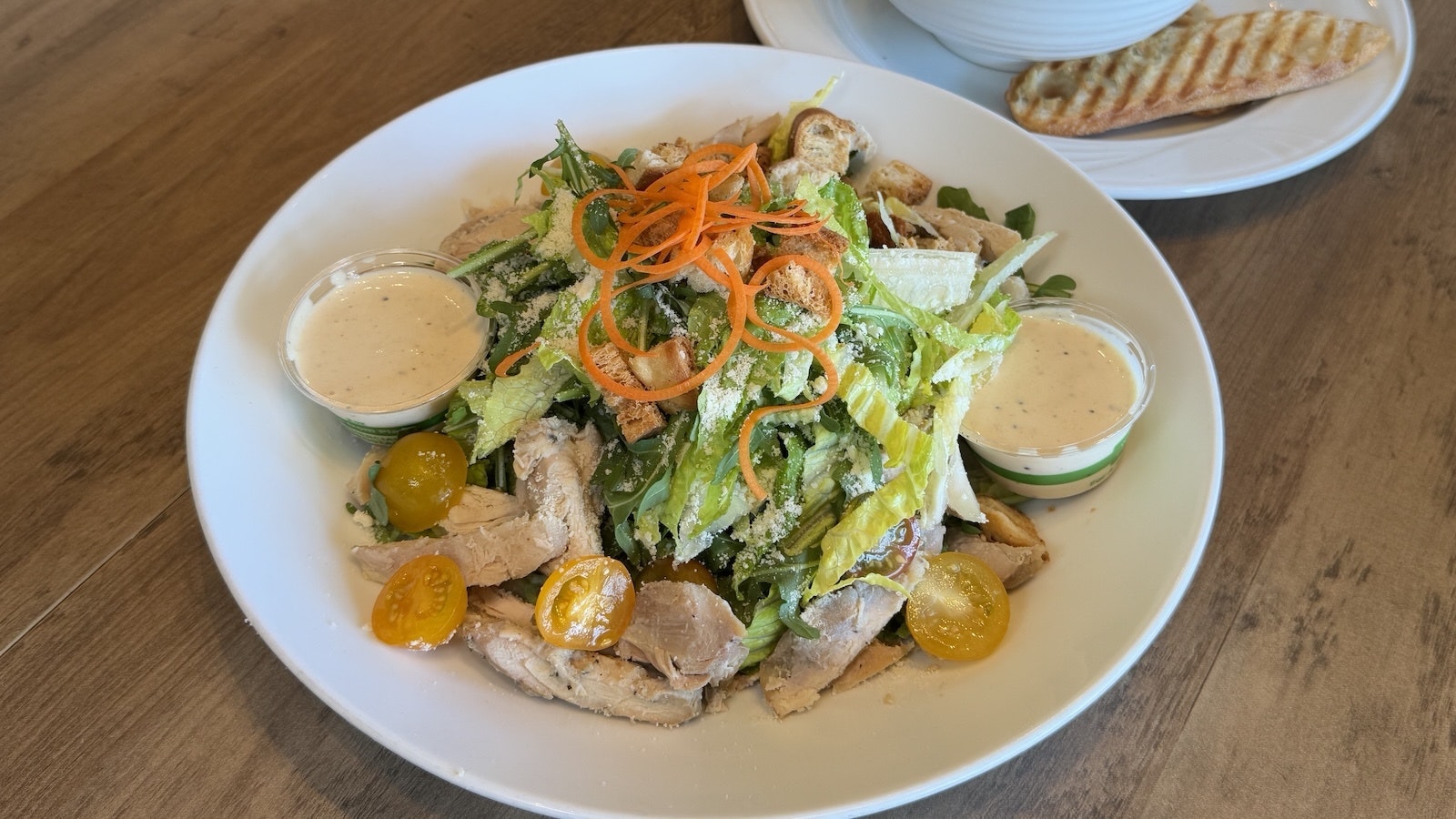 yuzu chicken Caesar salad