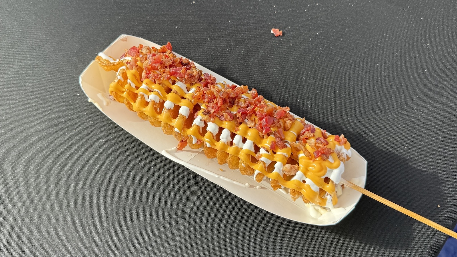 spiral potato with toppings