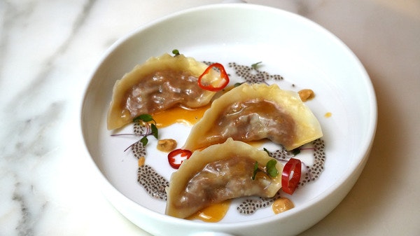 foie gras duck gyoza