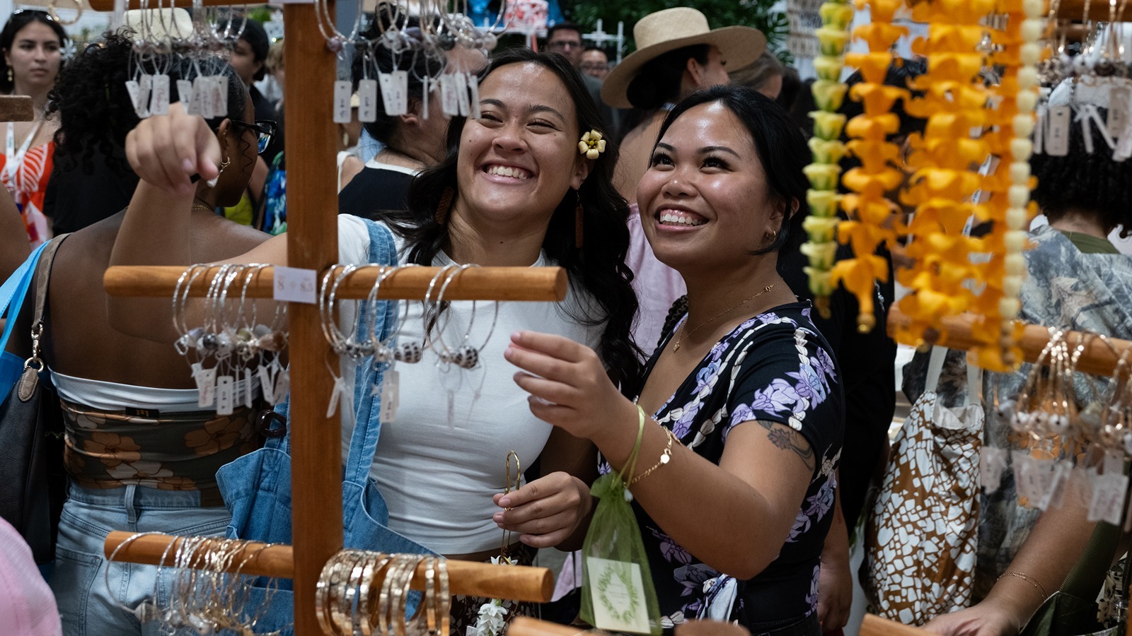 Shoppers pictured at the 2025 Made in Hawai‘i Festival.