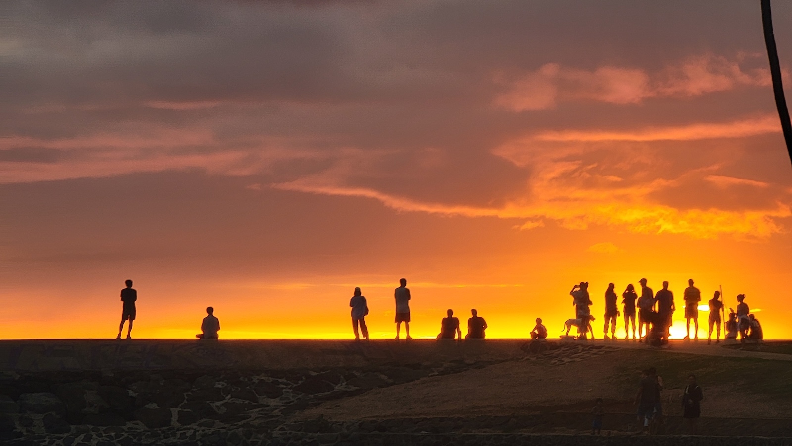 Sunset at Ala Moana Regional Park in September 2025.