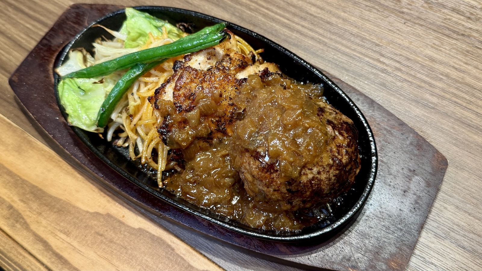 steak and chicken set