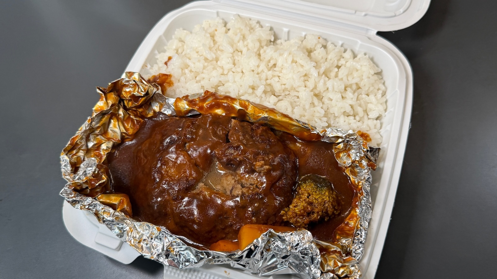 hamburger steak plate