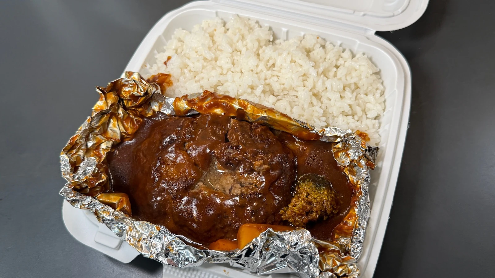 hamburger steak plate