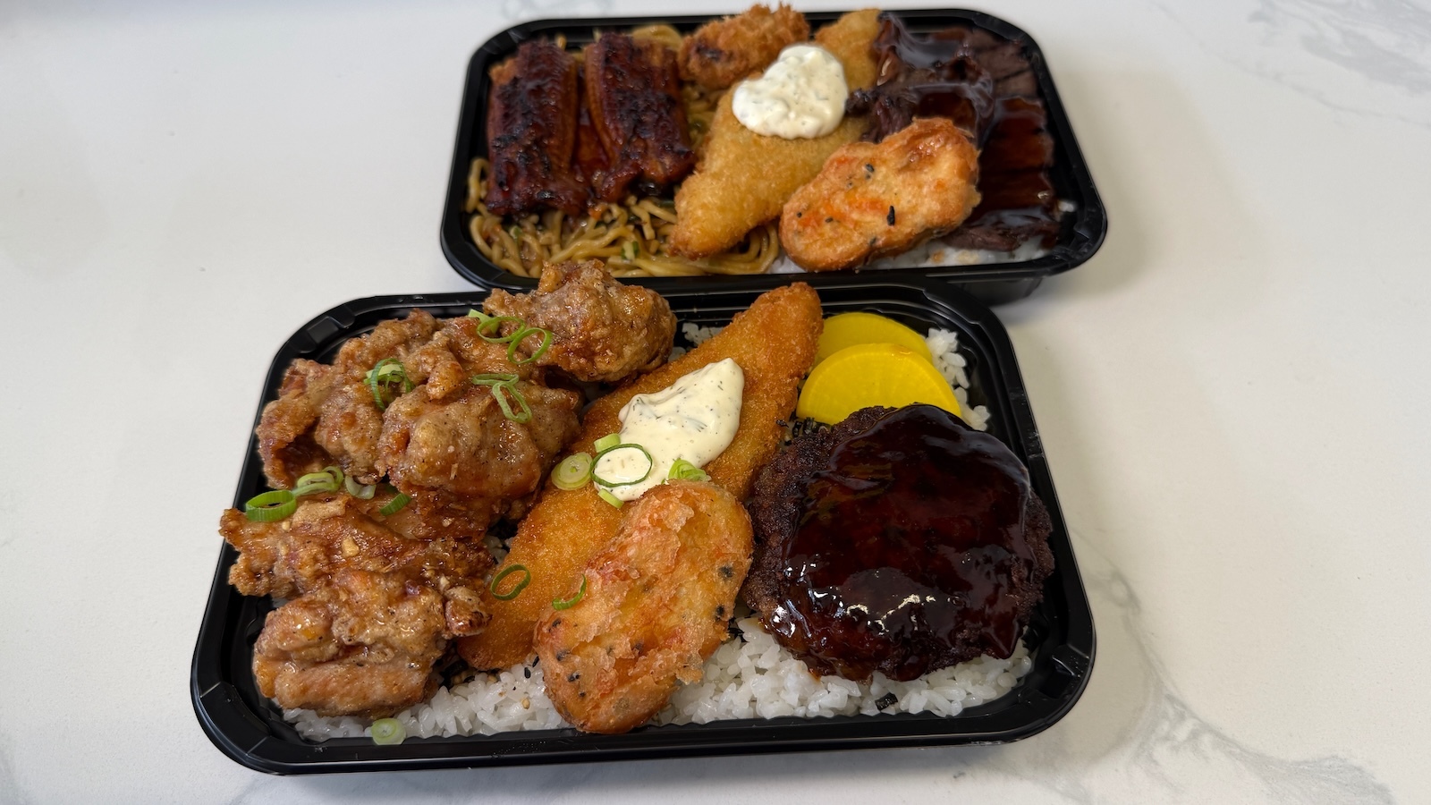 JV bento and fish bento