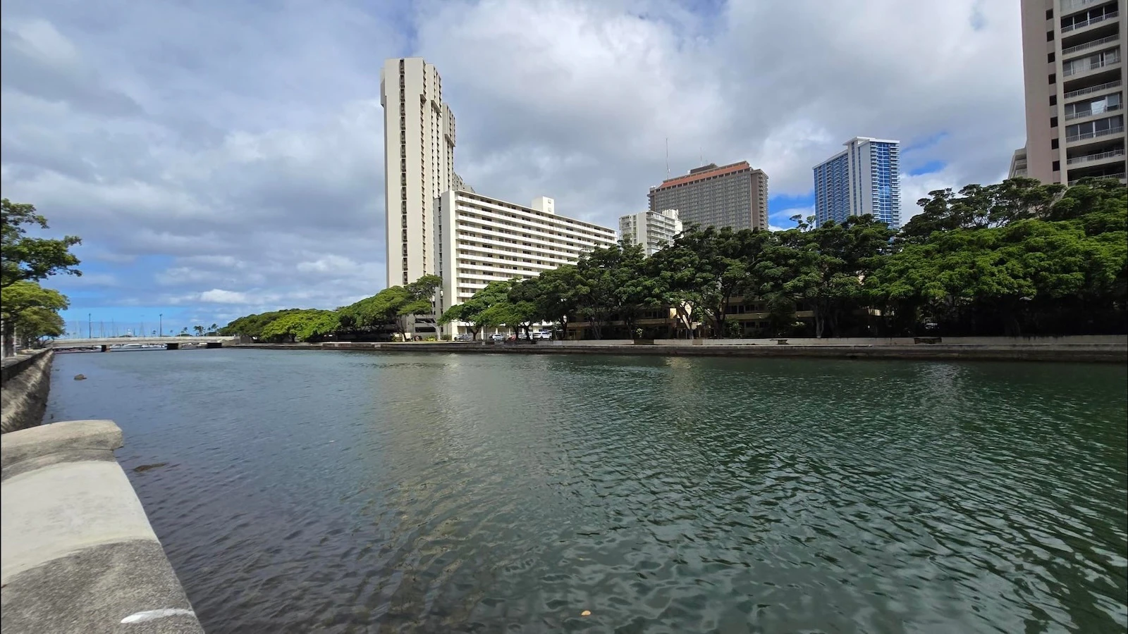 A view of the Ala Wai Canal