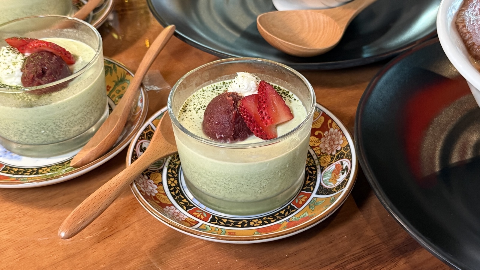 matcha pudding
