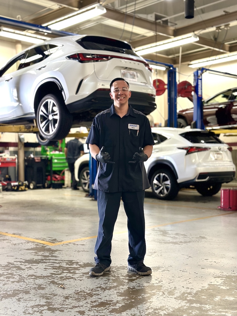 Mike Agcanas, diagnostic specialist I, at Lexus.